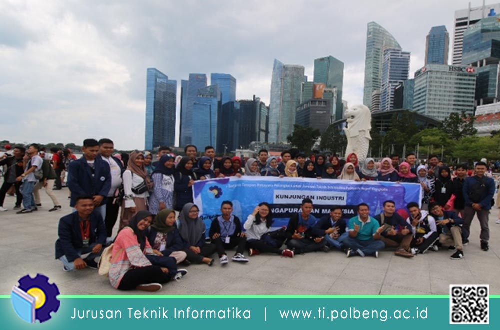 47 Mahasiswa D4 RPL Jurusan Teknik Informatika Semester 3 Politeknik Negeri Bengkalis bersama 4 Dosen Pendamping melakukan kunjungan Industri ke beberapa Perusahaan di Malaysia dan Singapura